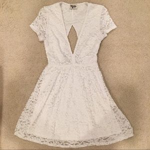 Show Me Your MuMu White Lace Dress